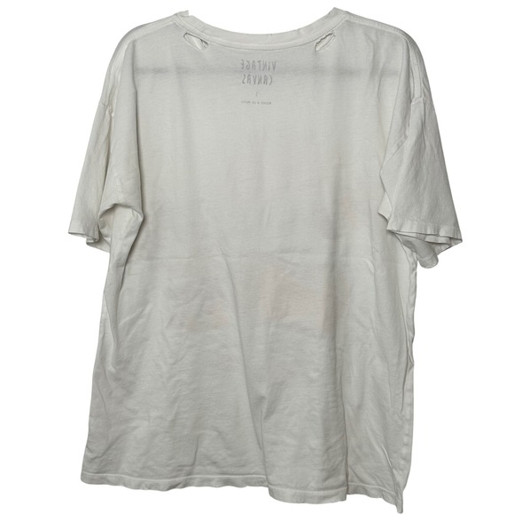 Bubble Cherry Oversized Graphic Tee White Distressed Size Small Pink Red - Picture 3 of 9